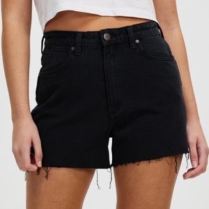 American Eagle High Rise '90s Boyfriend Black Denim Shorts